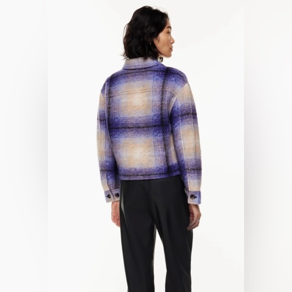Wilfred Aritzia Autumn shirt jacket violet mohair - Picture 4 of 12